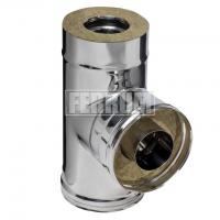 Сэндвич тройник 90° Ferrum из нержавеющей стали d180х280